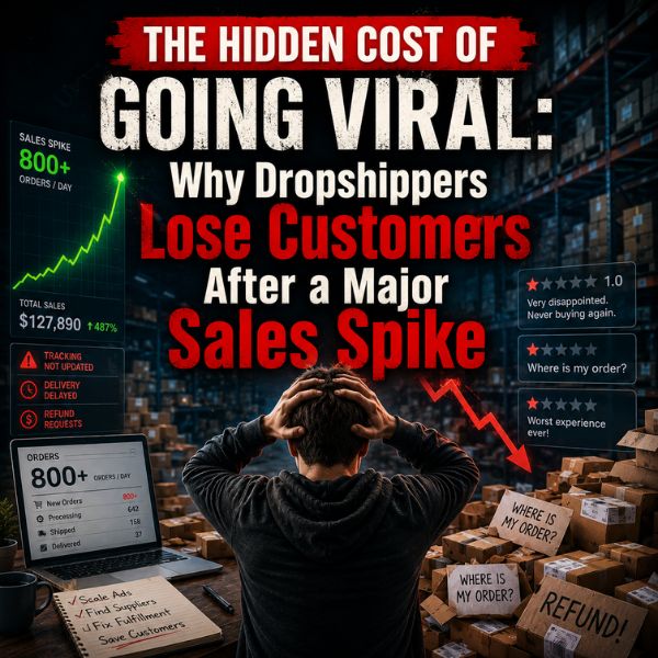 The Hidden Cost of Going Viral: Why Dropshippers Lose Customers After a Major Sales Spike