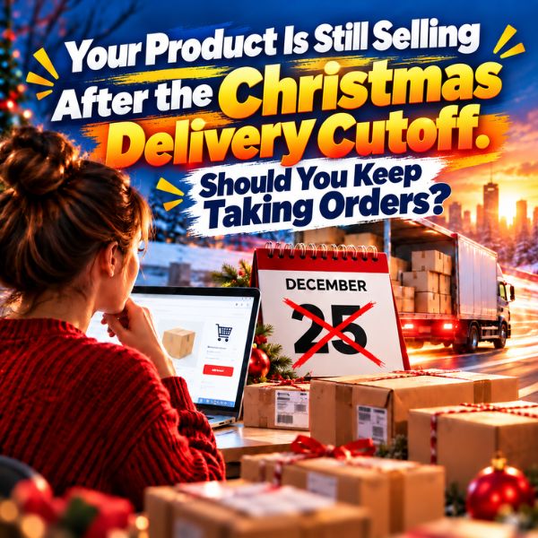 Your Product Is Still Selling After the Christmas Delivery Cutoff. Should You Keep Taking Orders?