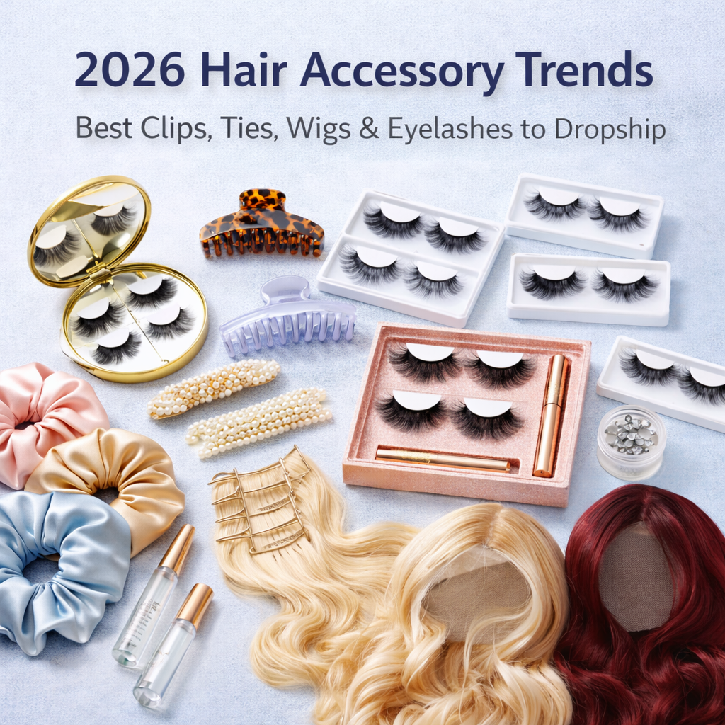 2026 Hair Accessory Trends — Best Clips, Ties, Wigs & Eyelashes to Dropship