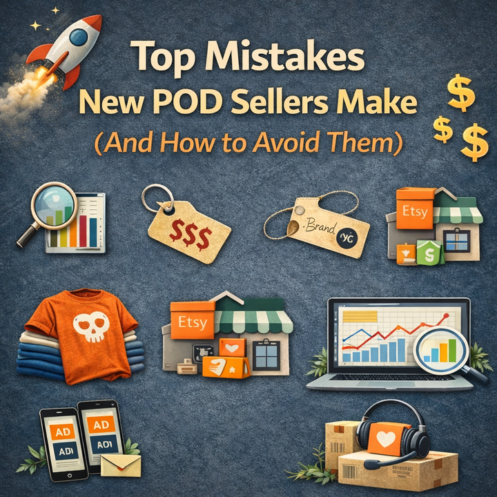 Top Mistakes New POD Sellers Make (And How to Avoid Them)