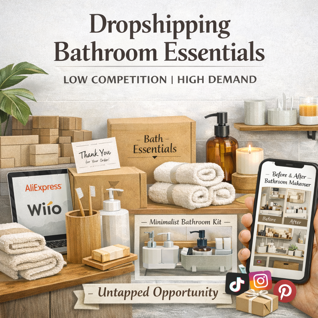 Dropshipping Bathroom Essentials: Low Competition, High Demand