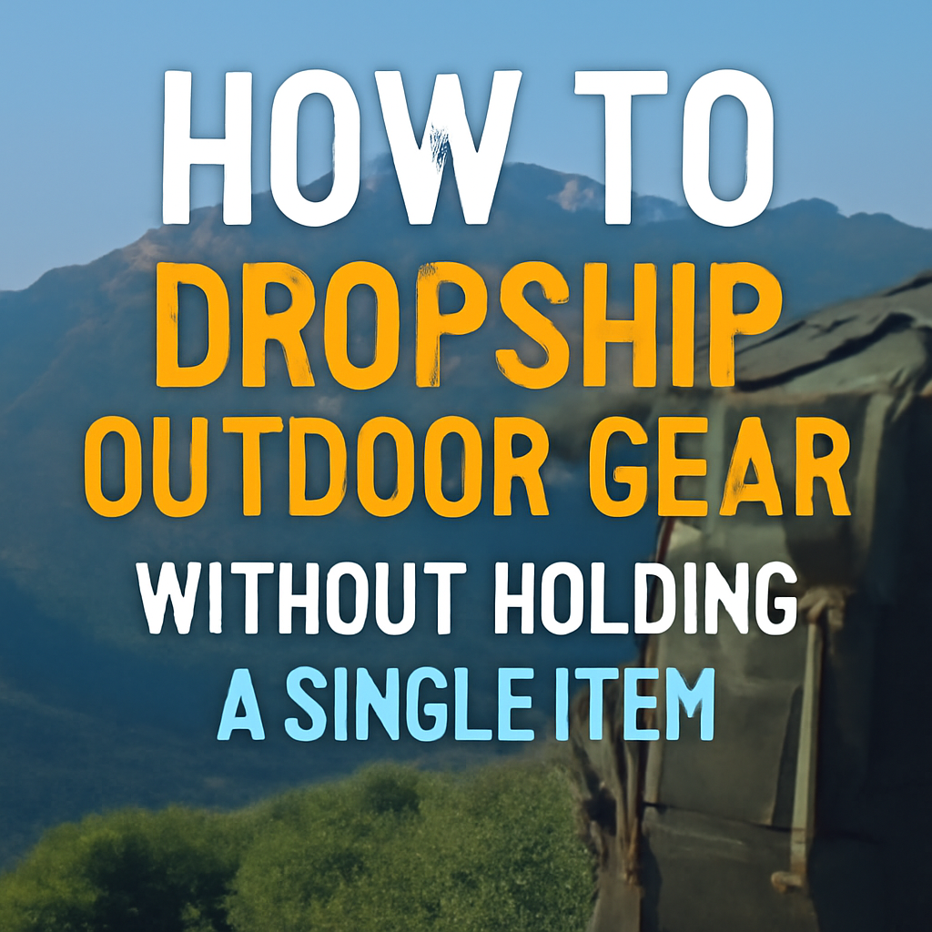How to Dropship Outdoor Gear Without Holding a Single Item
