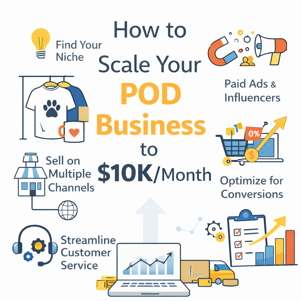 The Secret to Scaling a POD Brand to $10K/Month (Without Warehousing)