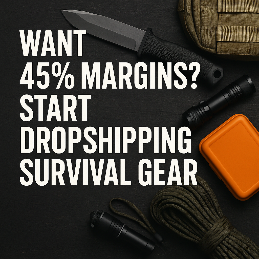 Want 45% Margins? Start Dropshipping Survival Gear