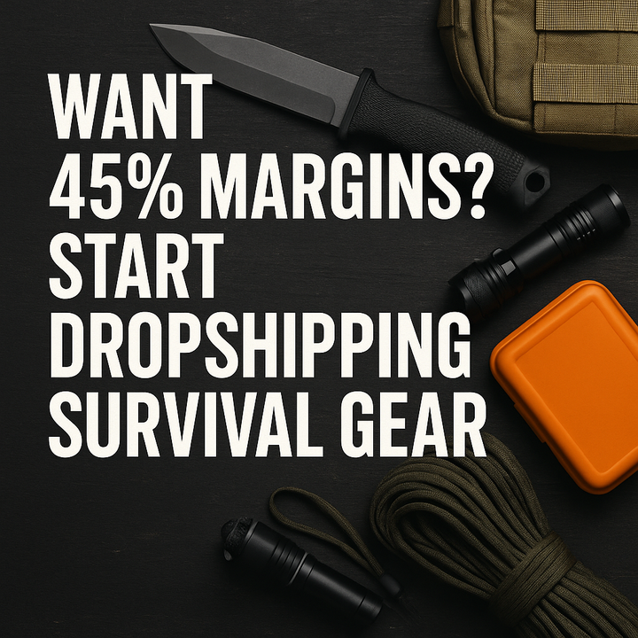 Want 45% Margins? Start Dropshipping Survival Gear