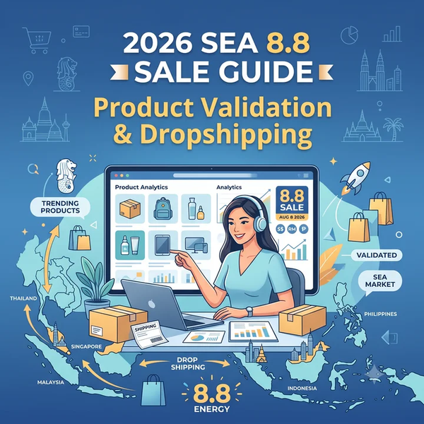 2026 Southeast Asia 8.8 Sale Guide: Product Validation & Dropshipping Supply chain