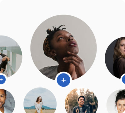 User profile avatars displayed in a community interface