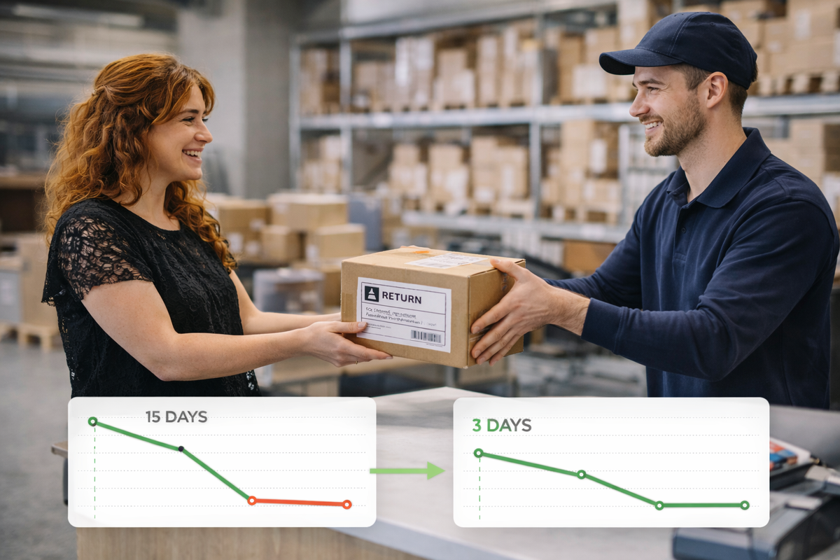 Returns Reduced from 15 Days to 3 Days